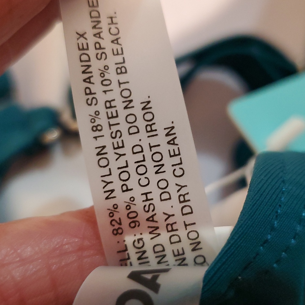 NWT Aqua Eve Green One-Piece Swimsuit w/ Coverup - Picture 7 of 10